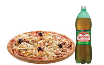 pizza e refrigerante
